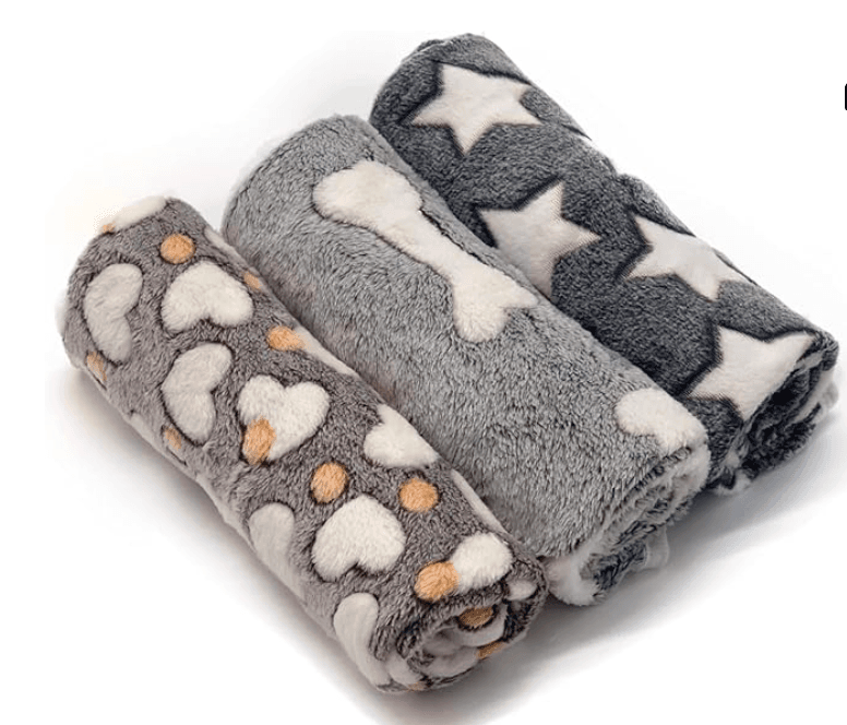 1 Pack 3 Puppy Blankets for Large Dogs Super Soft Warm Sleep Mat