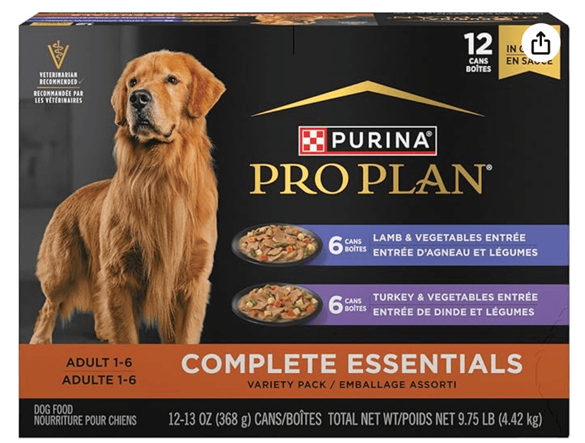 Purina Pro Plan Complete Essentials Wet Dog Food Variety Pack
