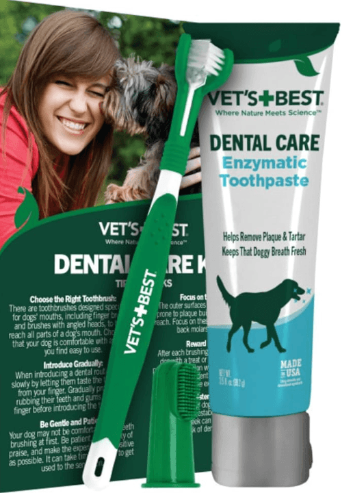 Vet’s Best Dog Toothbrush and Enzymatic Toothpaste Set