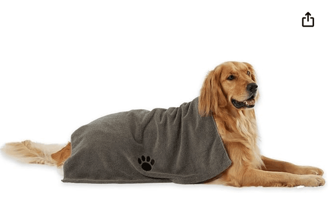 Bone Dry Microfiber Dog Bath Towel