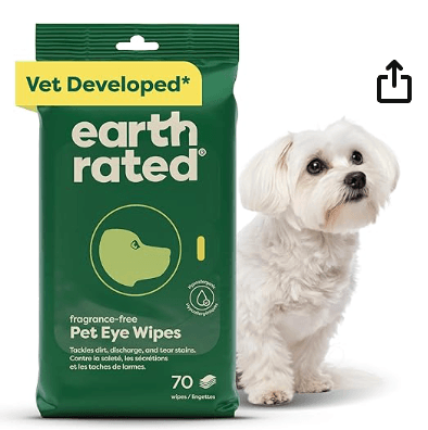 Earth Rated Pet Eye Wipes