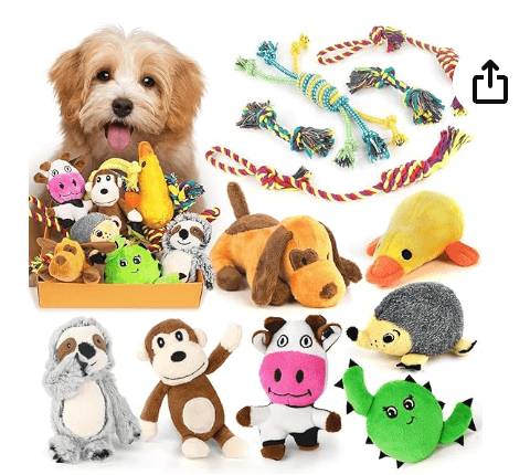 Dog Squeaky Toys for Small Dogs, 12 Pack Puppy Toys