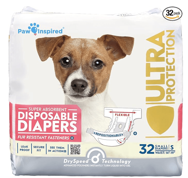 Paw Inspired Disposable Dog Diapers