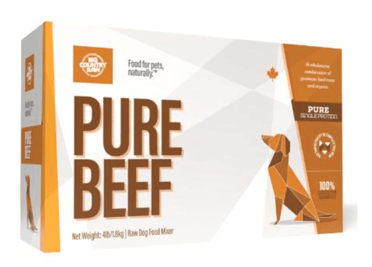 Big Country Raw Pure Beef Carton Dog Food