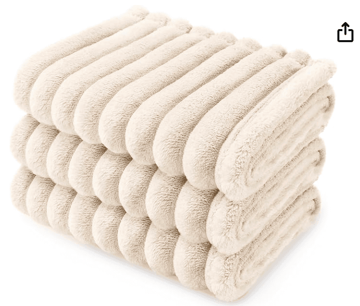 LINENLUX Soft Dog Blanket Washable Warm Fleece