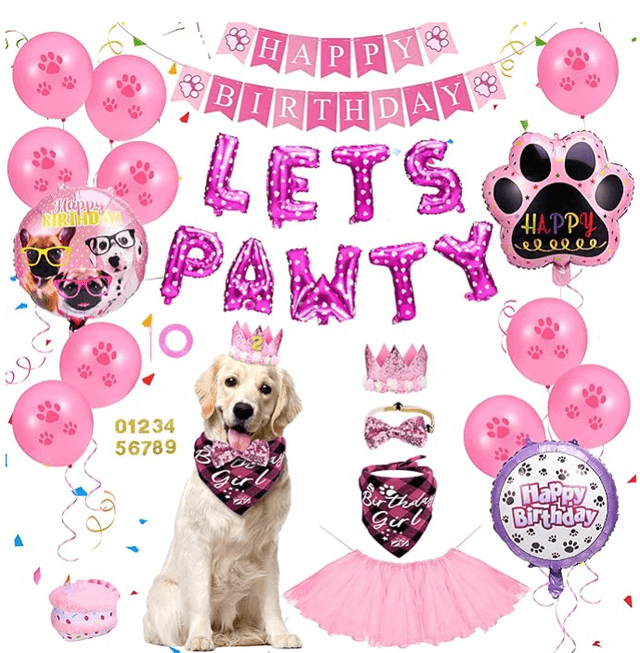 homdat Pet Birthday Party Supplies