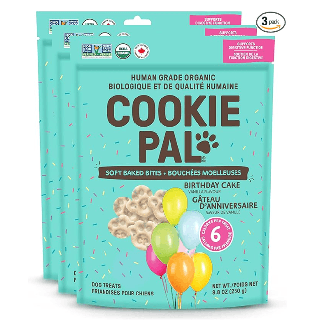 Cookie PAL Organic Birthday Cake Vanilla Dog Treats