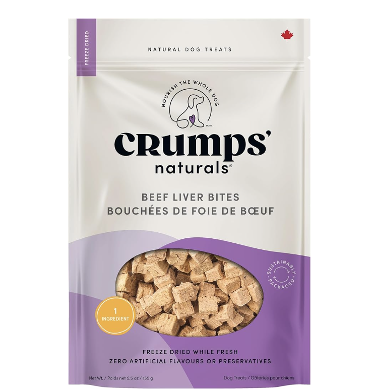 Crumps' Naturals Beef Liver Bites for Pets
