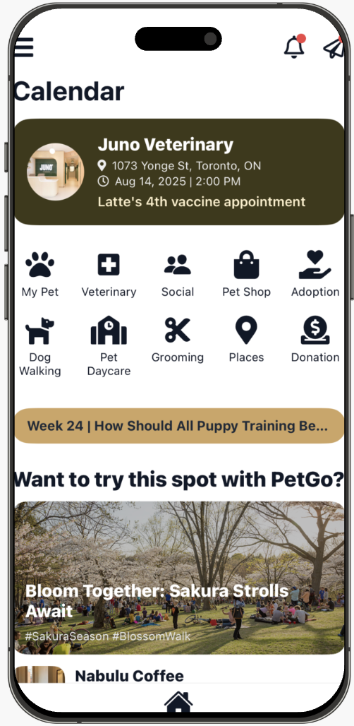 PetGo App Screen 4